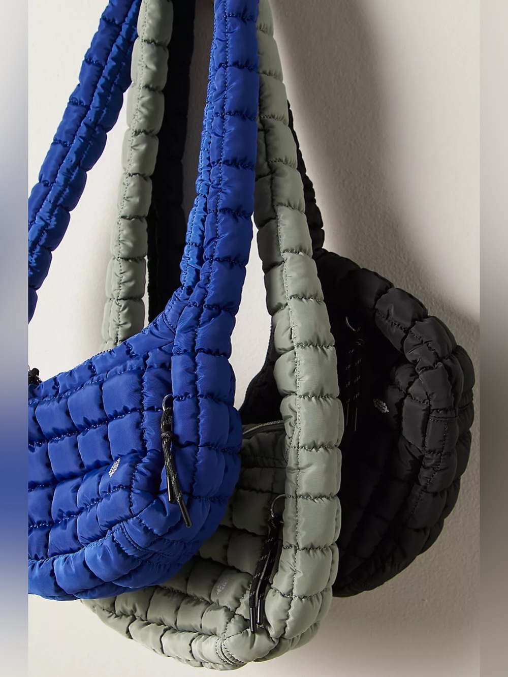 NWT FREE PEOPLE MOVEMENT Quilted Baby Carryall Sling Bag | Sage Stone MSRP $58 - Picture 9 of 12